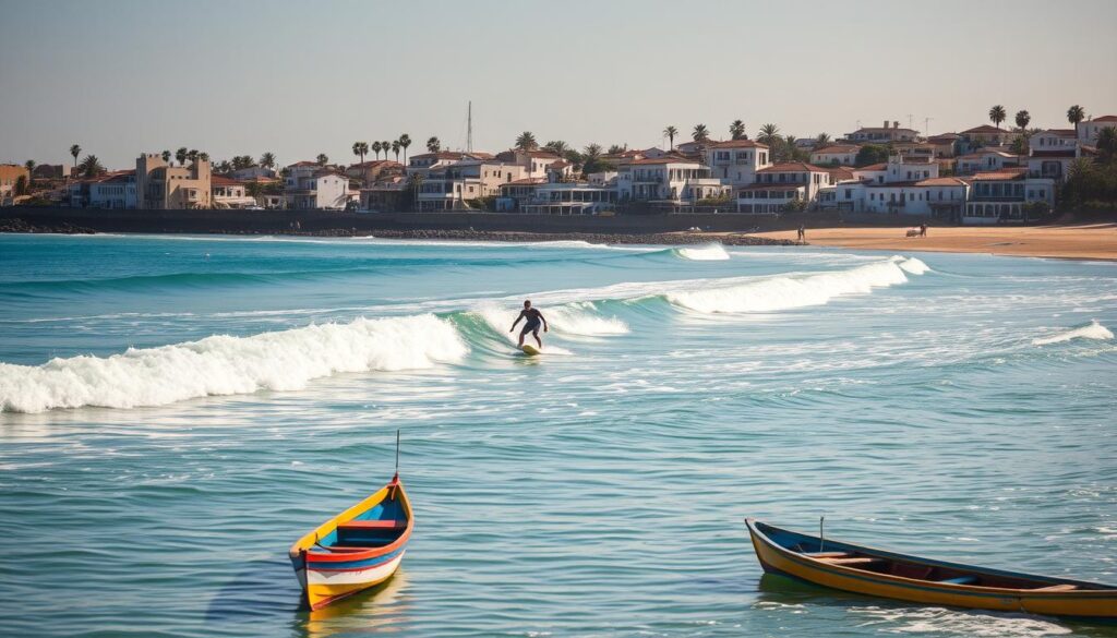 surfing in Taghazout
